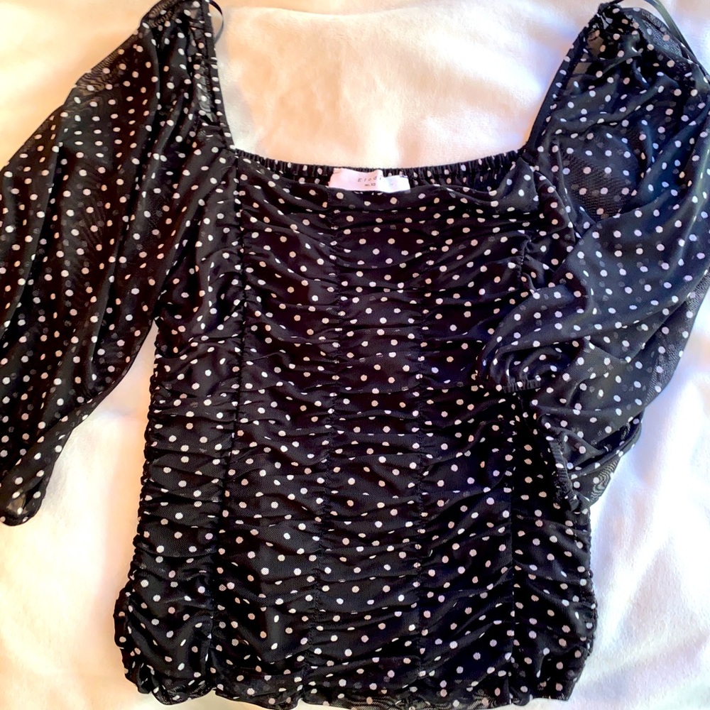 Elodie Polka Dot Top